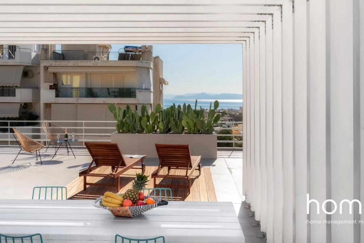 شقة أثينا  في Brand New Homm Penthouse In Ano Glyfada, Dilou المظهر الخارجي الصورة