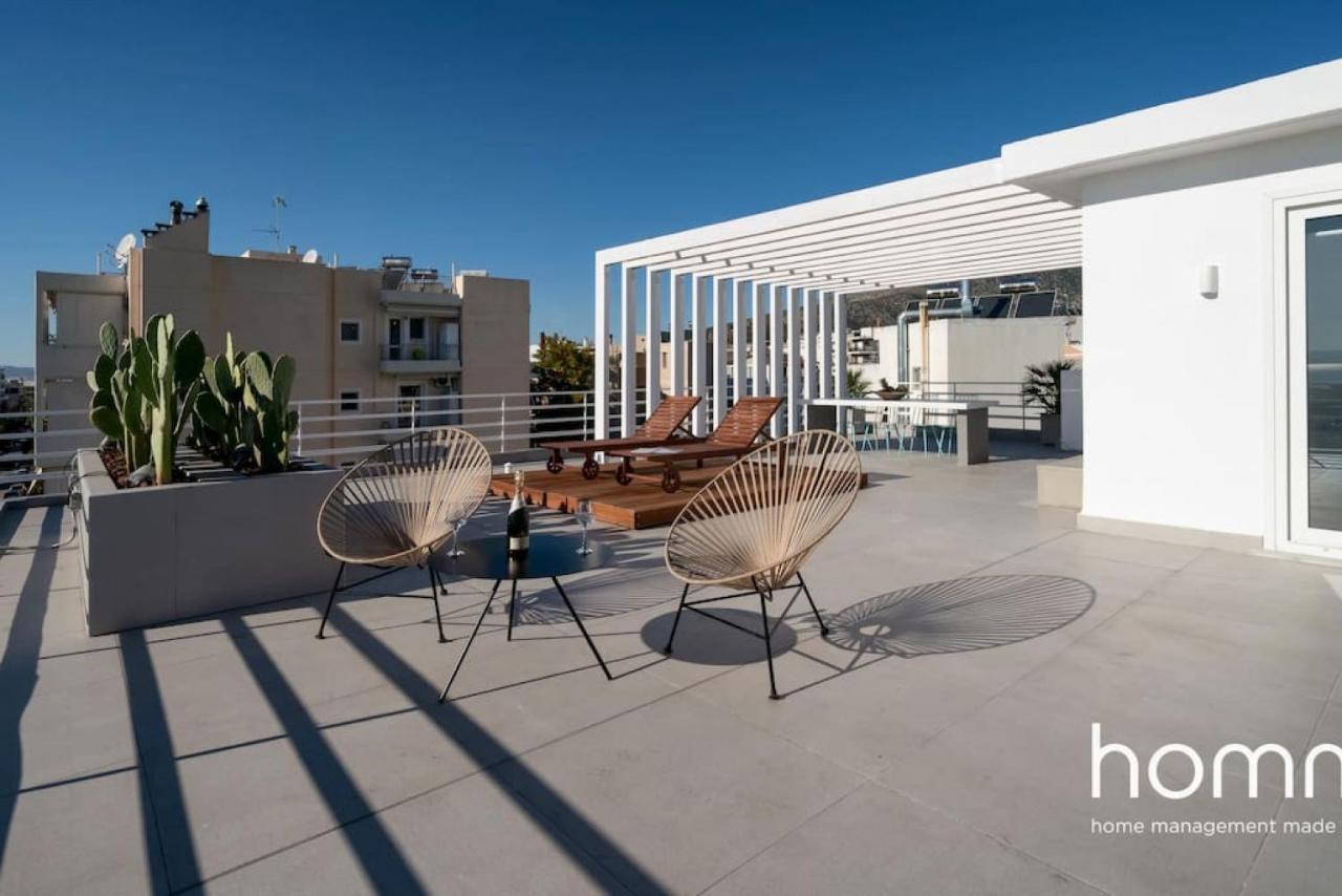 شقة أثينا  في Brand New Homm Penthouse In Ano Glyfada, Dilou المظهر الخارجي الصورة