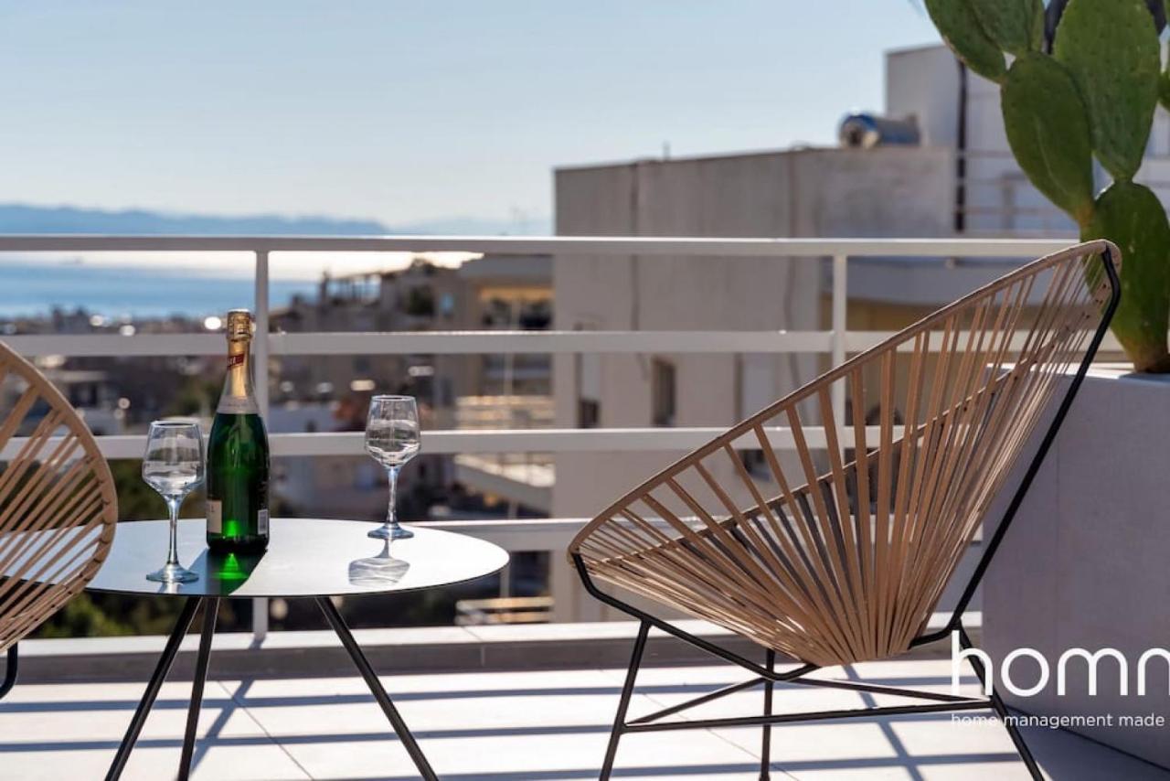 شقة أثينا  في Brand New Homm Penthouse In Ano Glyfada, Dilou المظهر الخارجي الصورة