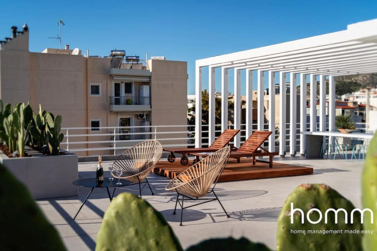 شقة أثينا  في Brand New Homm Penthouse In Ano Glyfada, Dilou المظهر الخارجي الصورة